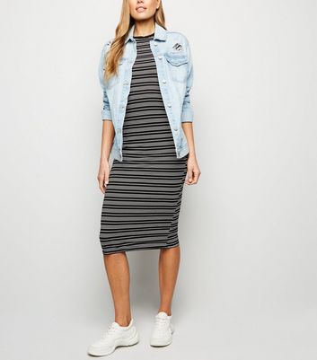 jersey bodycon midi dress