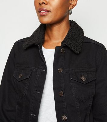 black denim jacket new look