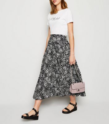 new look leopard skirt