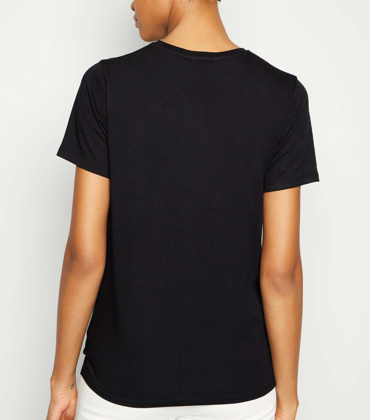 Tall Black Organic Cotton T-Shirt Image 3