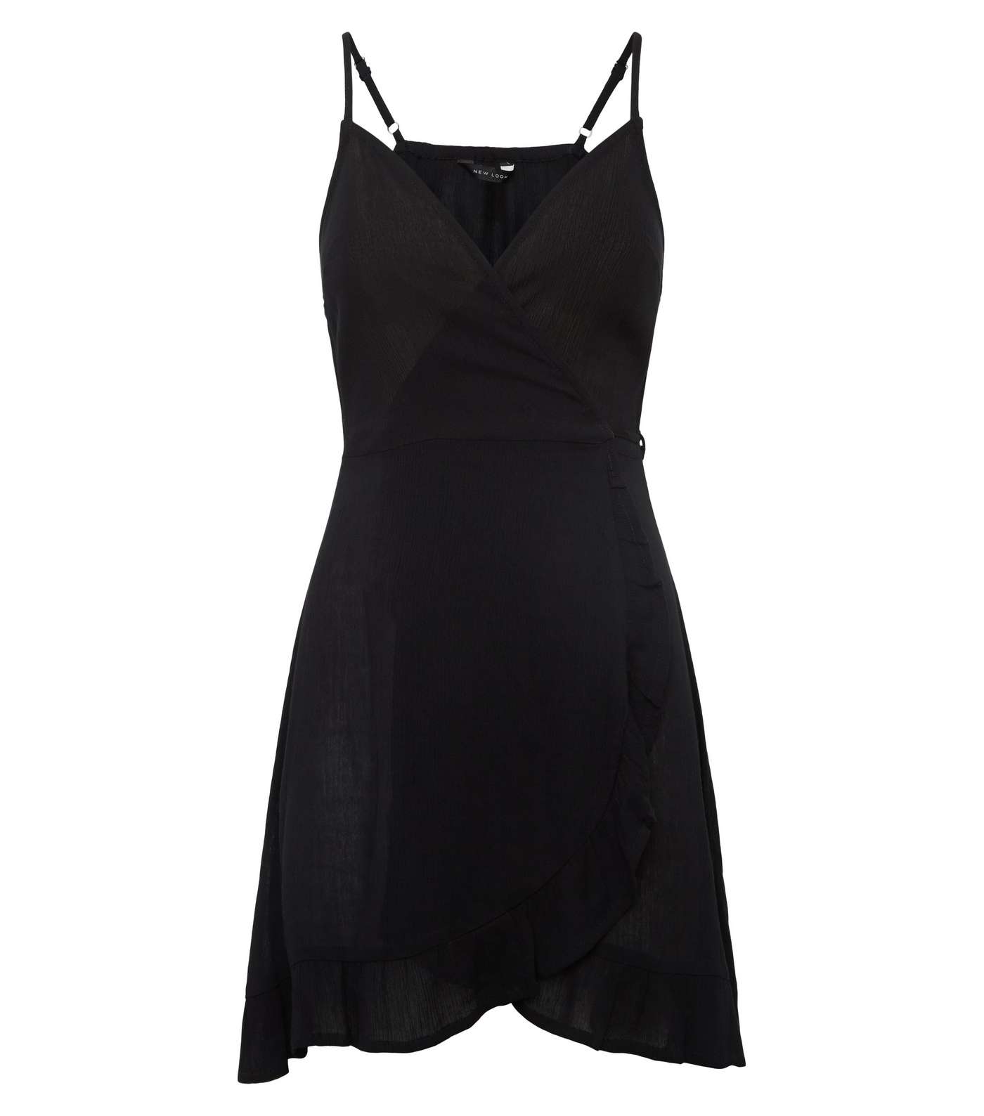 Black Beach Wrap Dress Image 4