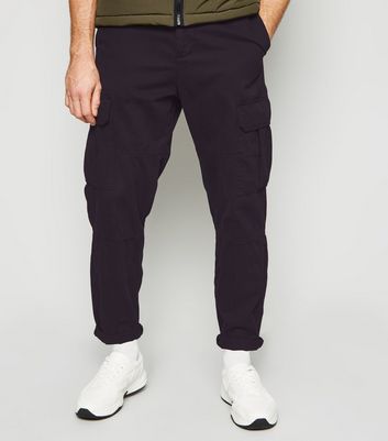 mens black utility trousers