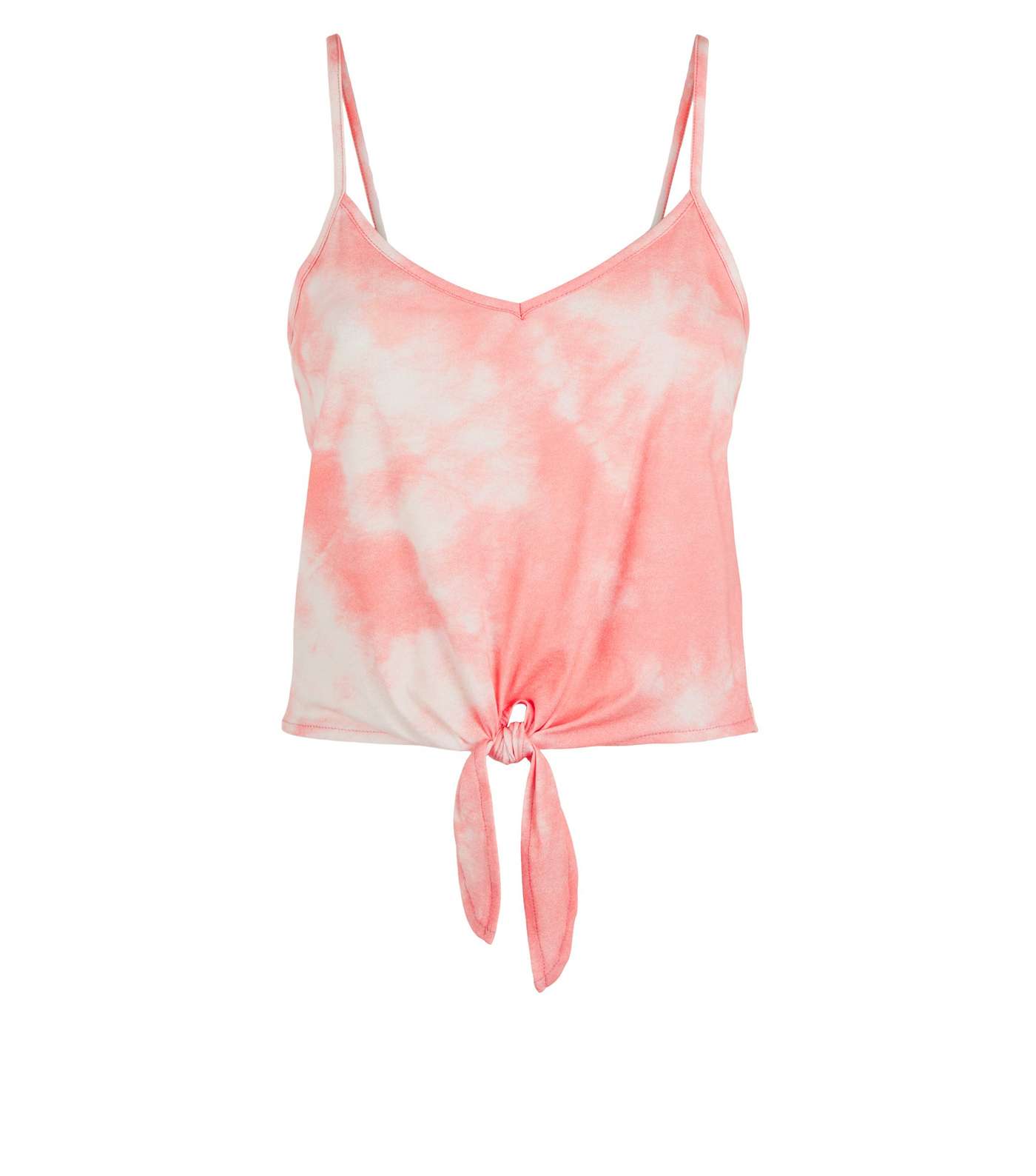 Coral Tie Dye Knot Front Cami Image 4