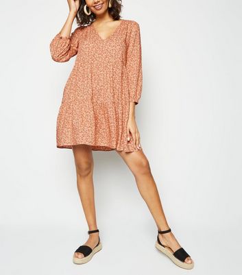 new look tiered smock dress