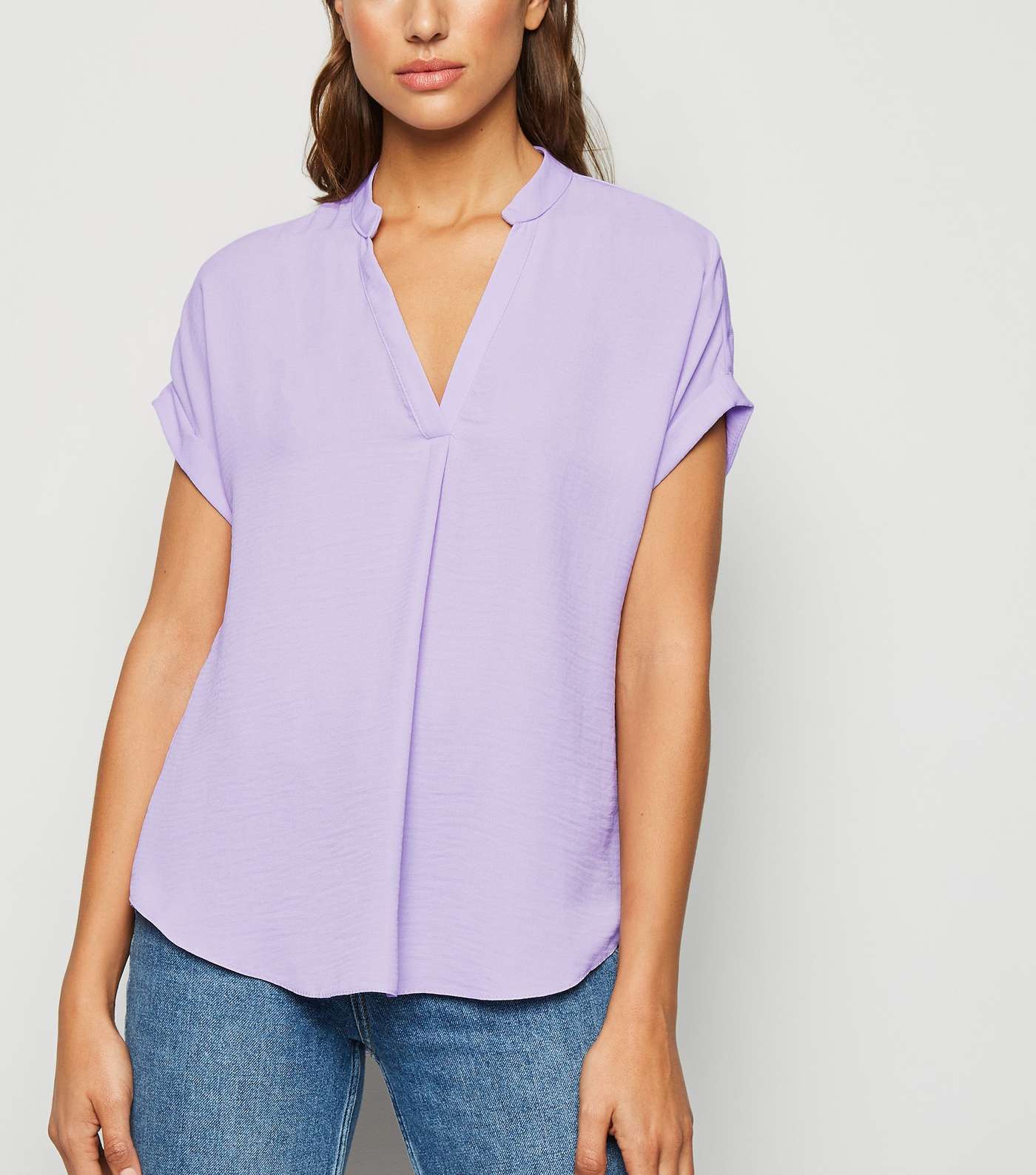 Lilac Short Sleeve Overhead Shirt