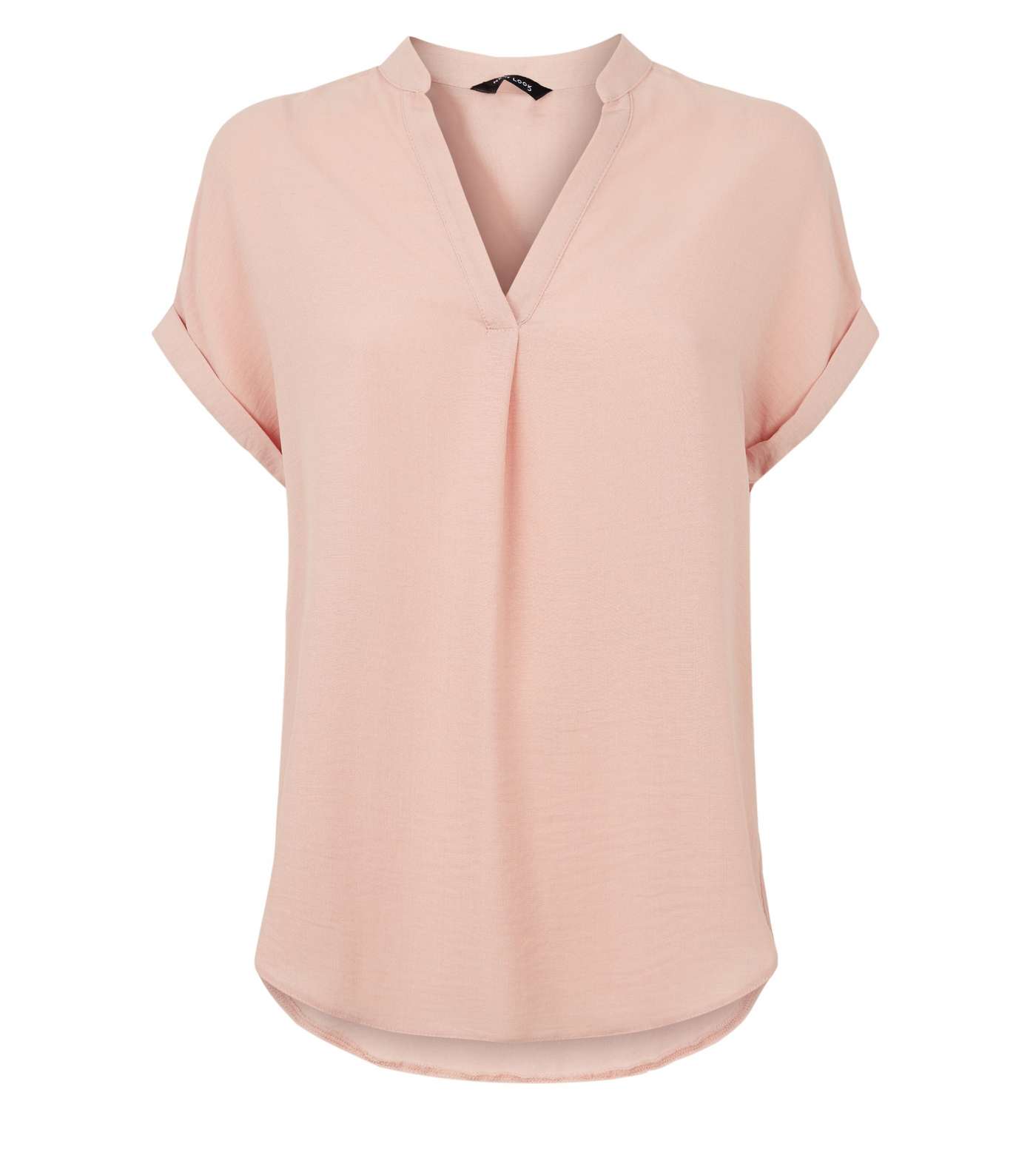 Pale Pink Short Sleeve Overhead Shirt  Image 4