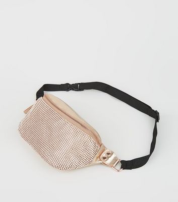 gold glitter bum bag