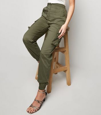 womens khaki utility trousers