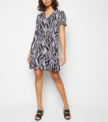 zebra print mini dress
