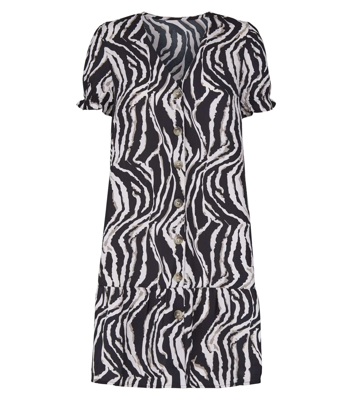 Blue Vanilla Black Zebra Print Mini Dress Image 4