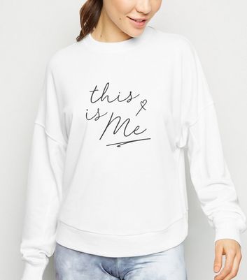 new look white hoodie