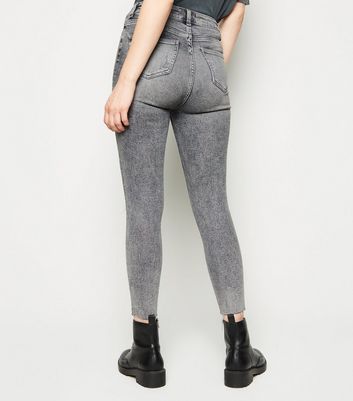 new look grey ripped jeans