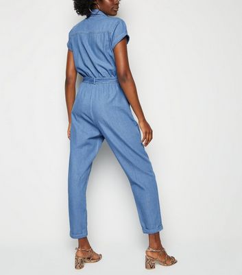 new look denim boiler suit
