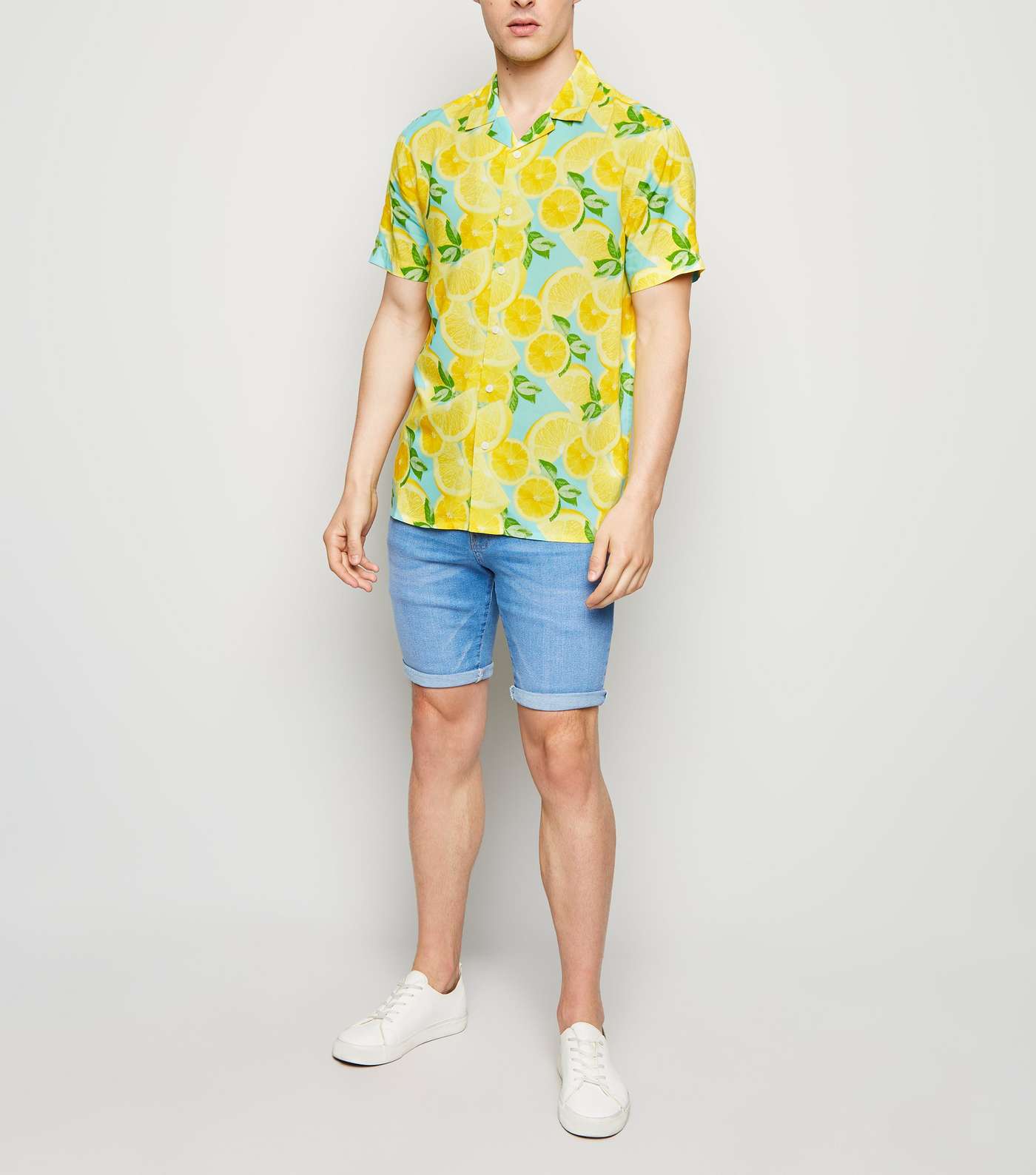 Yellow Lemon Short Sleeve Shirt Image 2