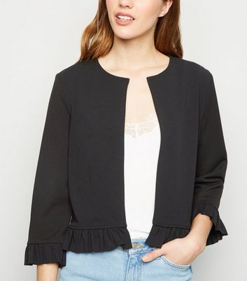 Black 2025 frill jacket