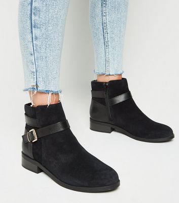 wide fit buckle boots