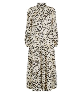 new look leopard shirt dress