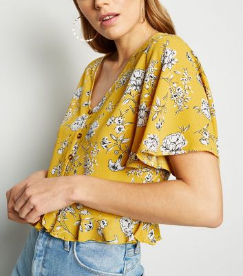 new look yellow blouse