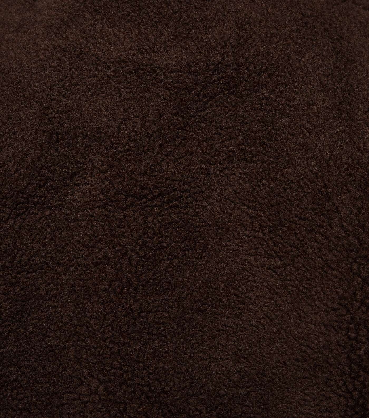 Blue Vanilla Dark Brown Oversized Teddy Coat Image 6