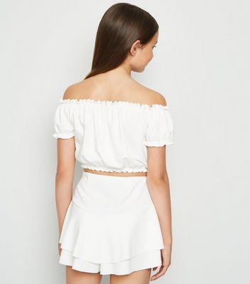 White skort hot sale new look