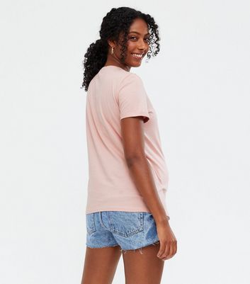 Click to view product details and reviews for Maternity Mid Pink Roll Sleeve T Shirt New Look.