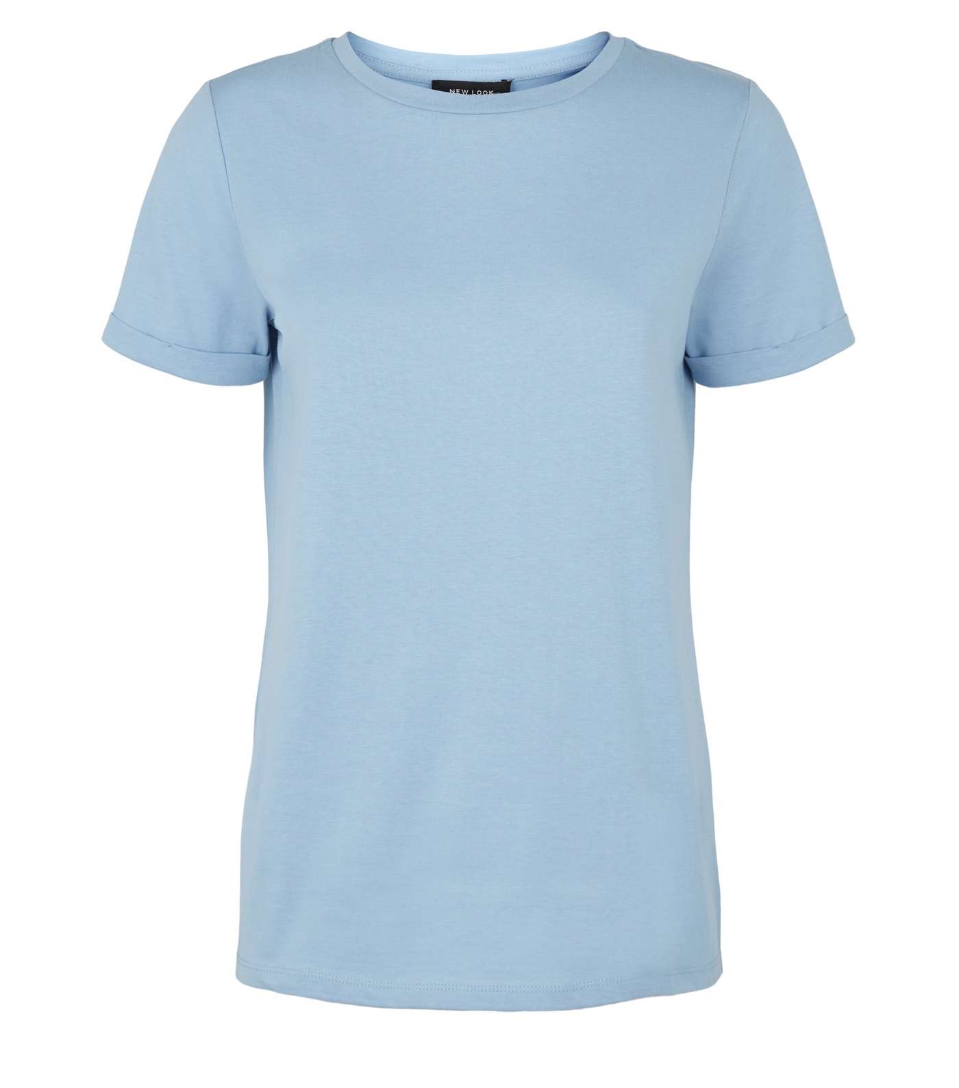 Blue Roll Sleeve T-Shirt Image 4