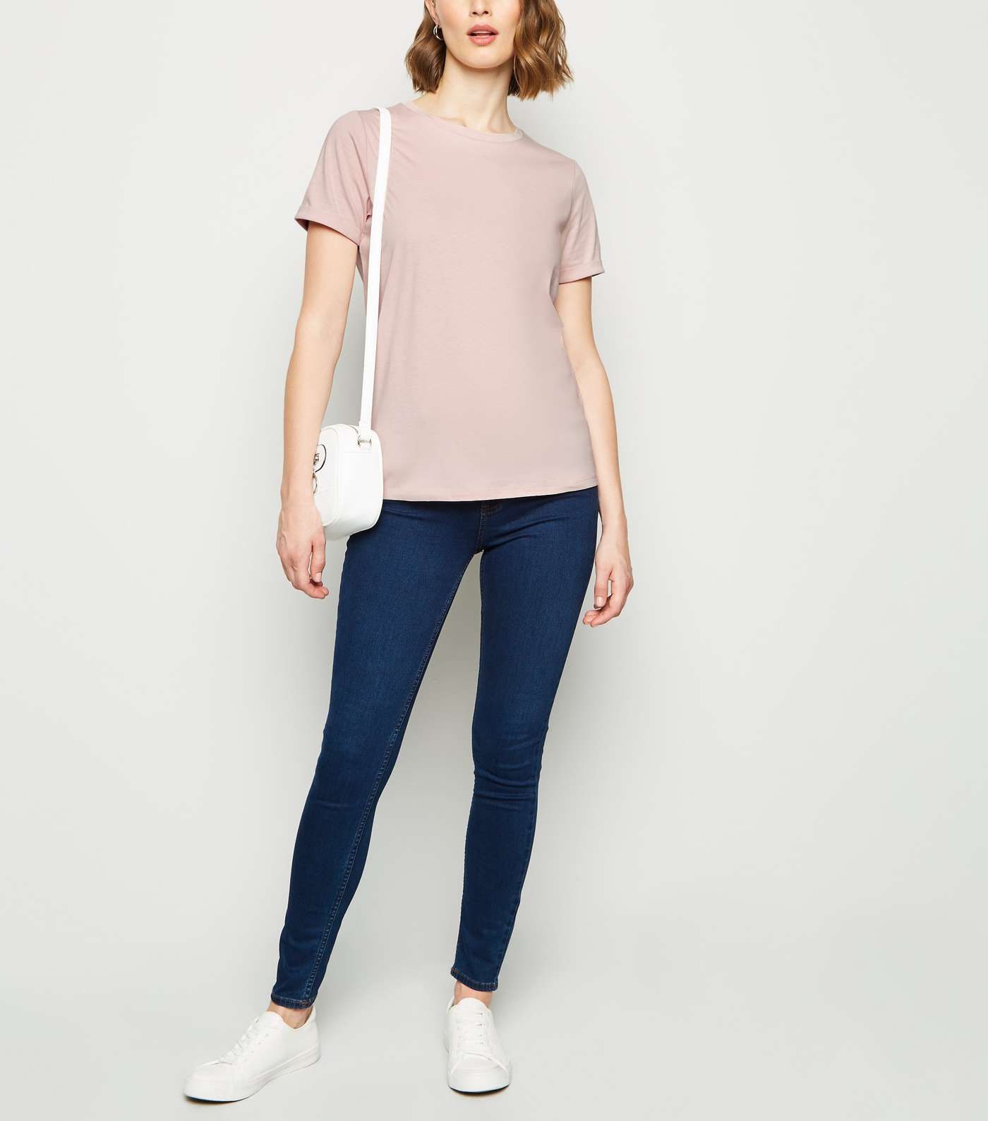 Pink Roll Sleeve T-Shirt Image 2