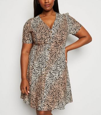 leopard print dress curve