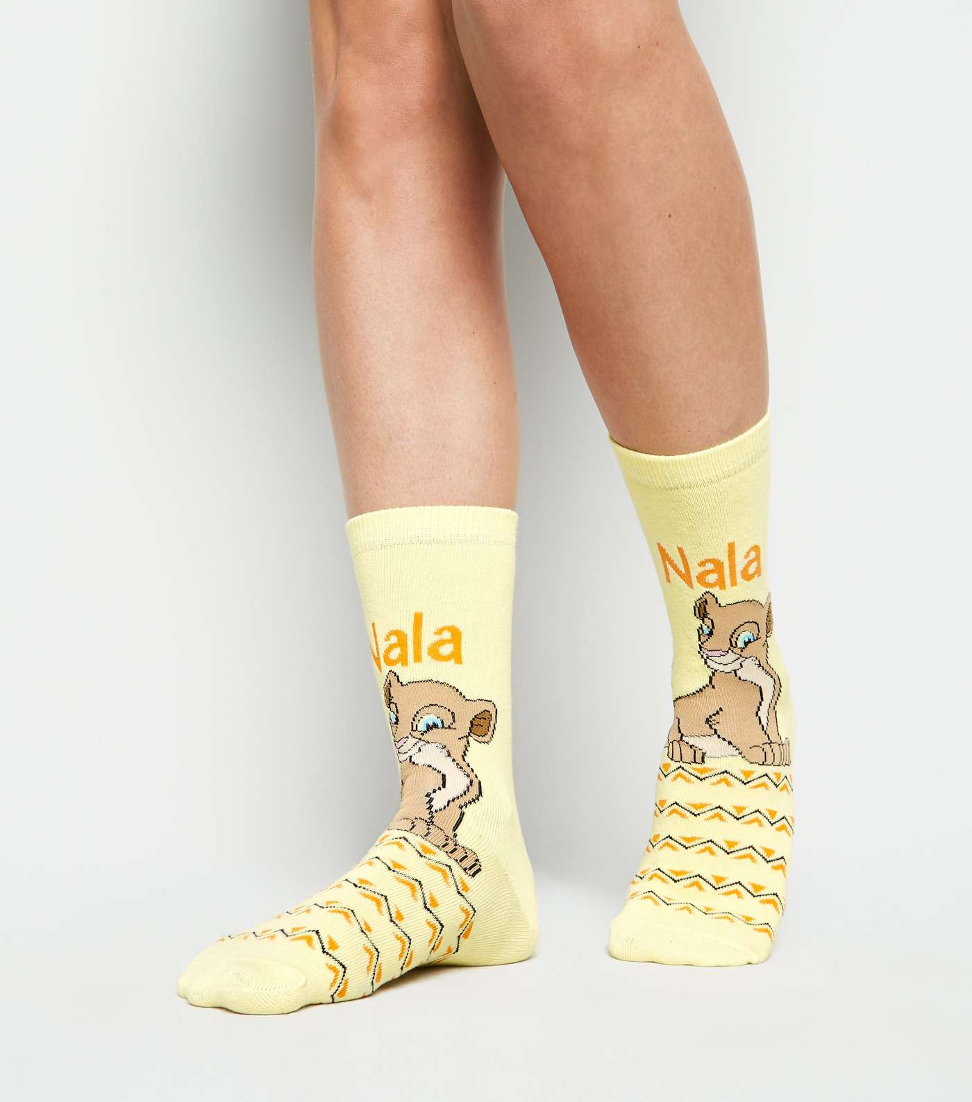 Yellow Disney Lion King Nala Socks Image 2