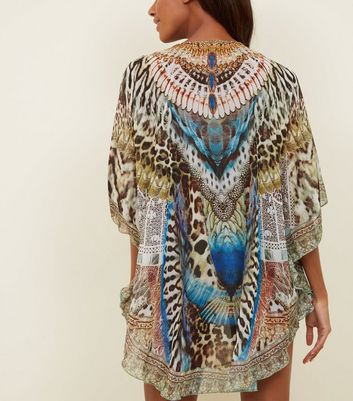 embellished beach kaftan