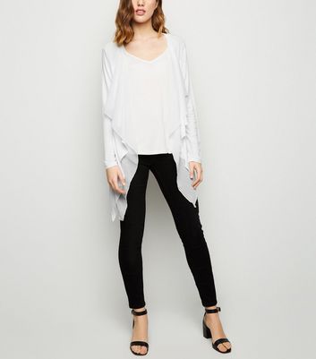 Apricot Cream Lightweight Waterfall Jacket New Look