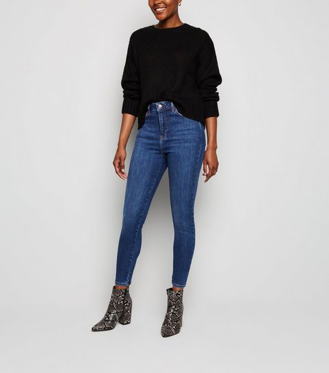 Blue Flexi High Waist Skinny Jeans