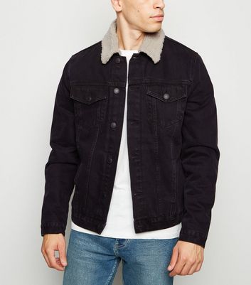 borg lined denim jacket