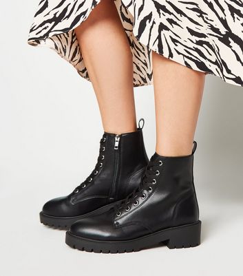 chunky lace up boots uk