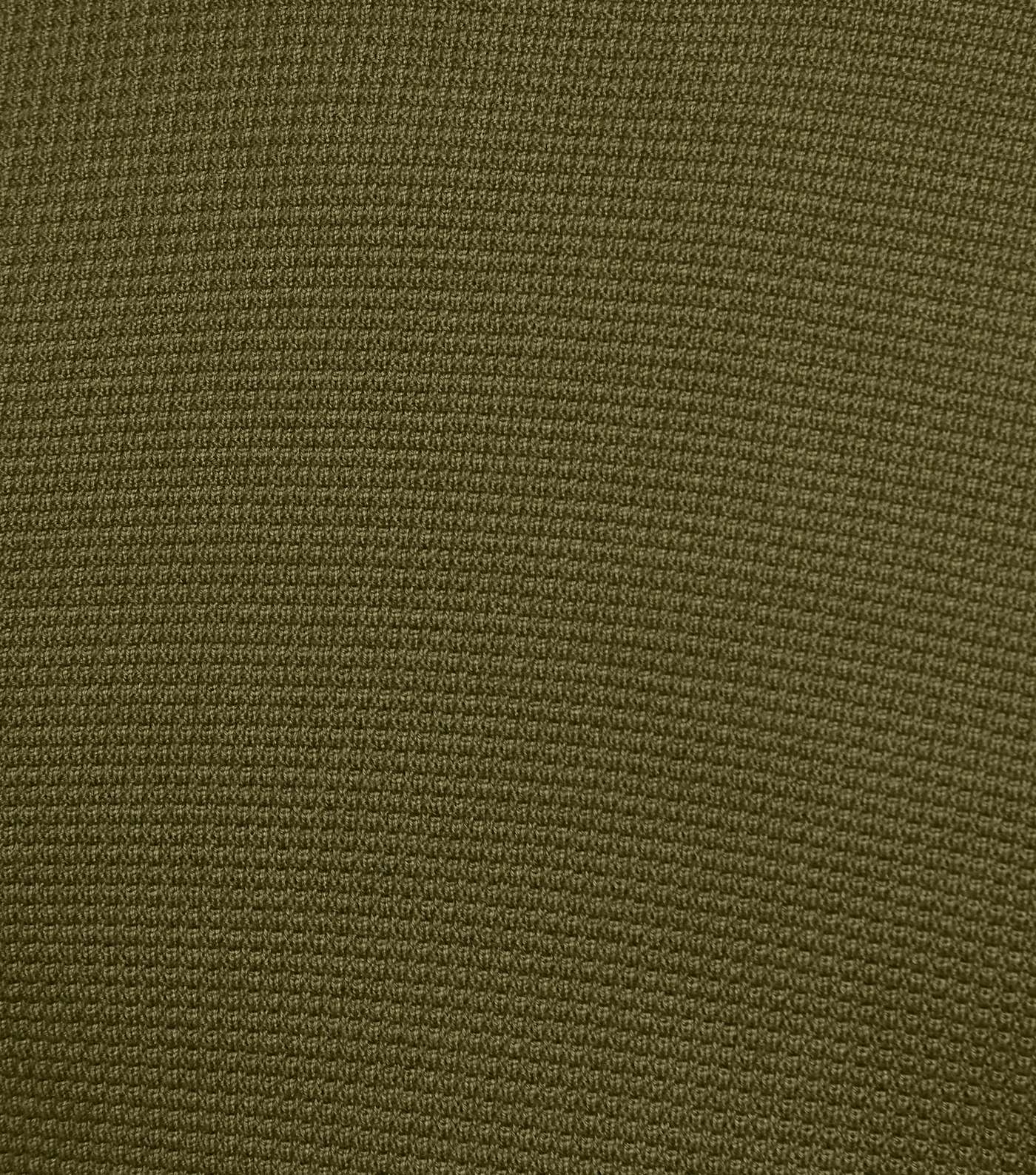 Olive Waffle Knit Muscle Fit Jumper Image 5