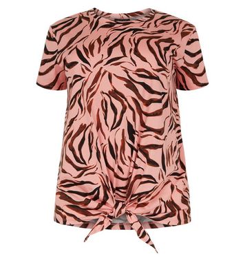 pink tiger print shirt