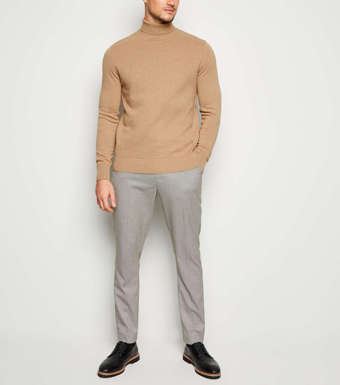 Stone Textured Roll Neck Jumper Image 2