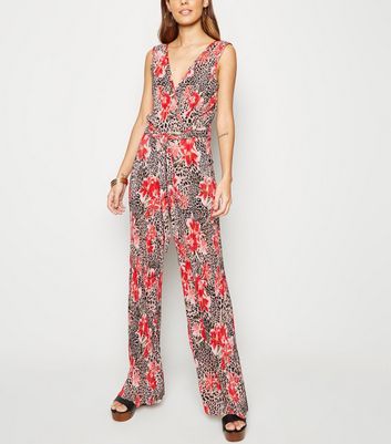 leopard print and black jumpsuit