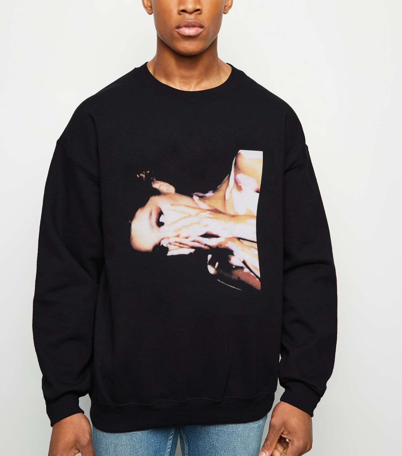 Black Photo Print Ariana Grande Sweatshirt