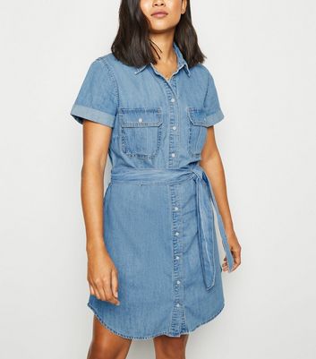 denim shirt dress petite