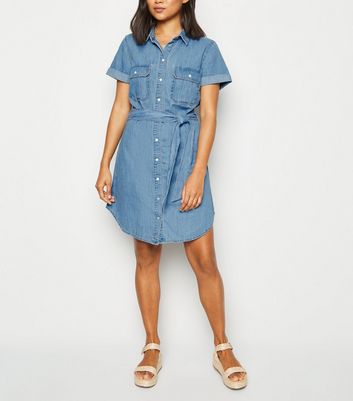 denim shirt dress petite