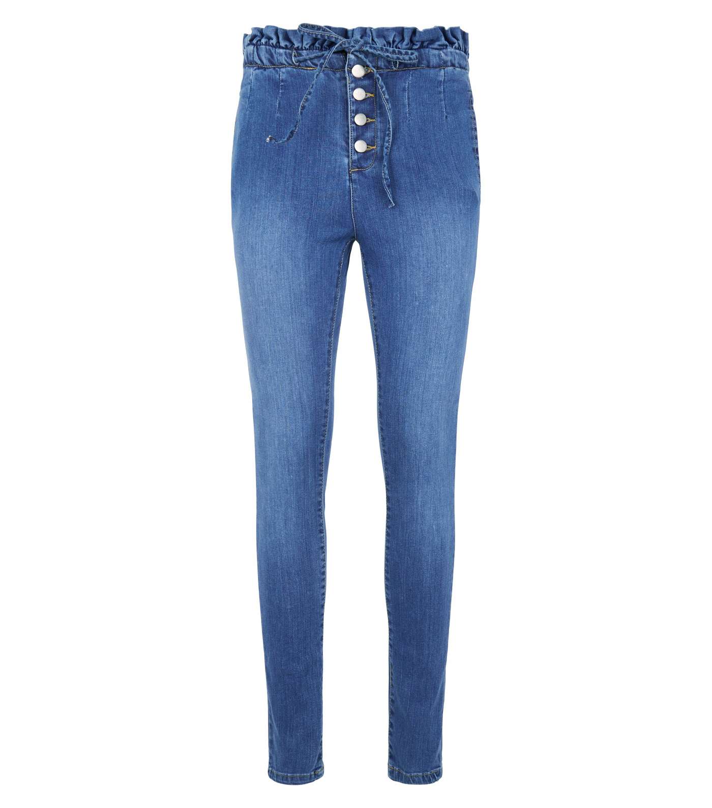 Cameo Rose Blue Denim High Waist Skinny Jeans Image 4