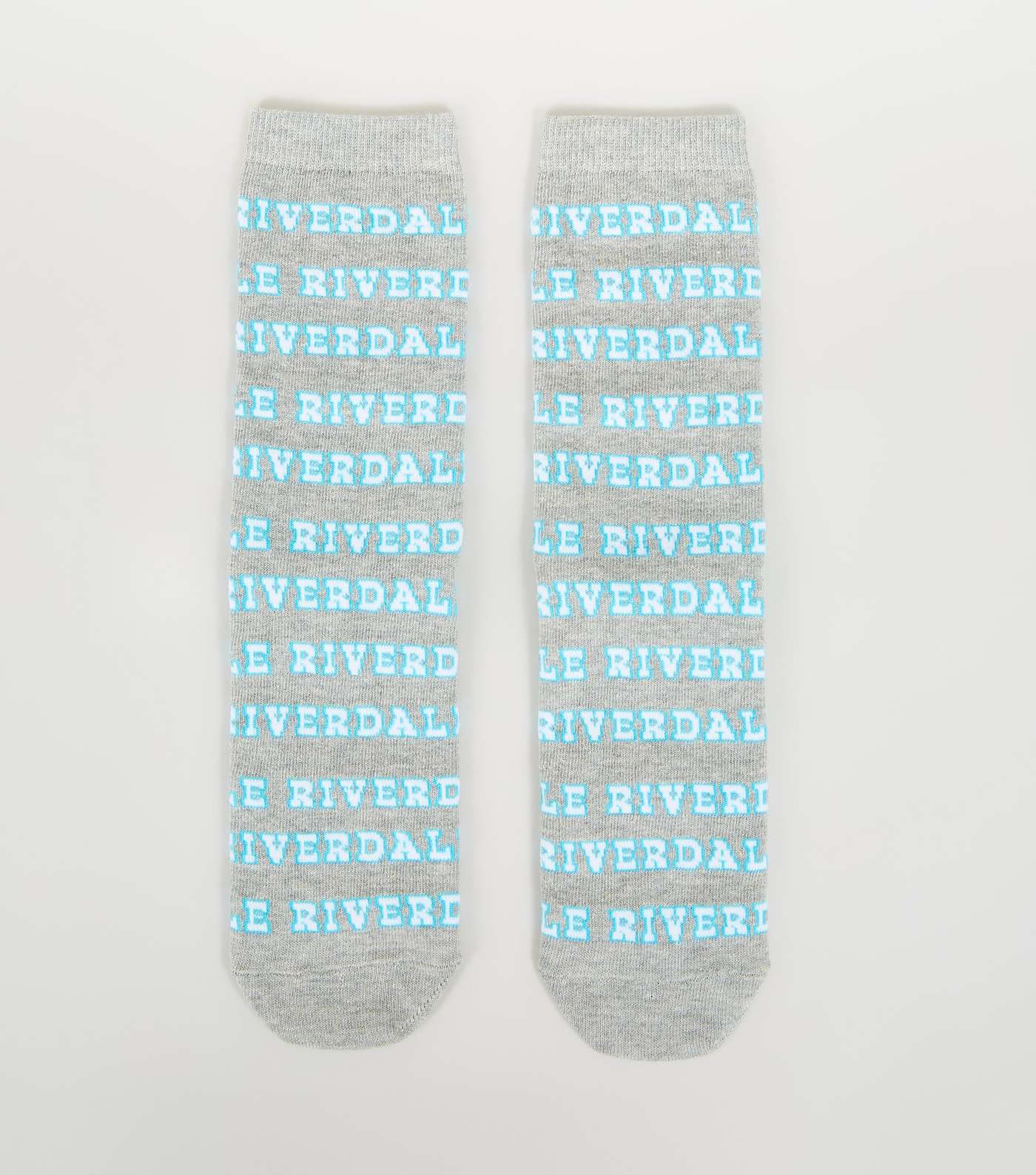 Grey Riverdale Neon Sign Logo Socks