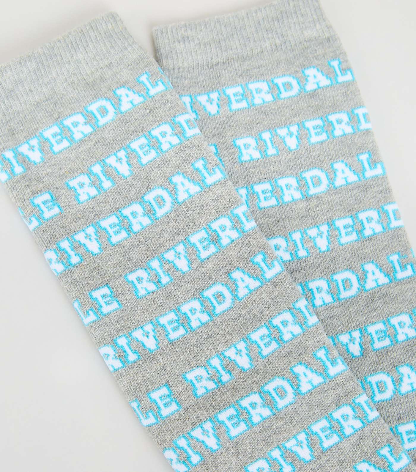 Grey Riverdale Neon Sign Logo Socks Image 3