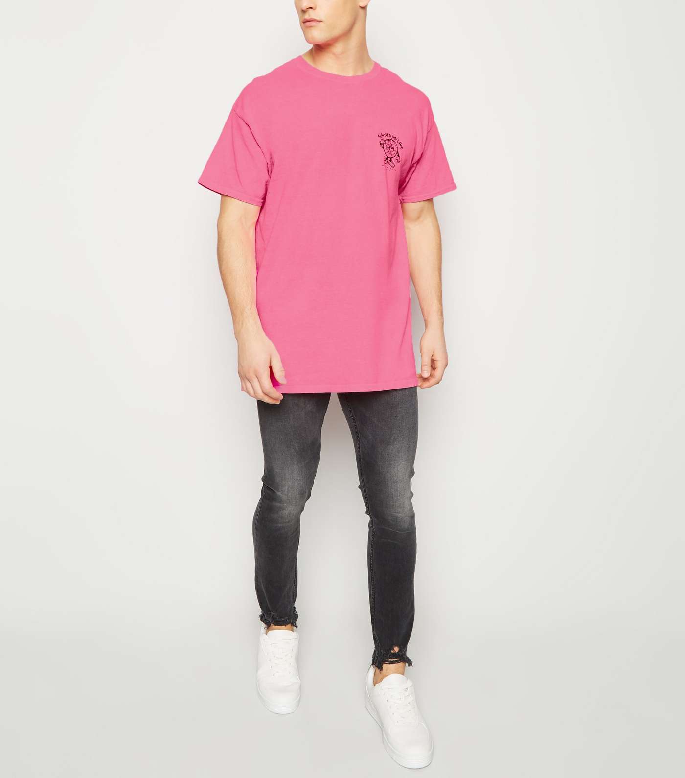 Pink Neon World Tour Logo T-Shirt Image 2