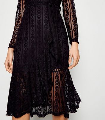 mela black lace dress