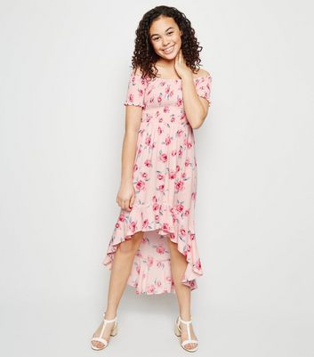 new look peach dress