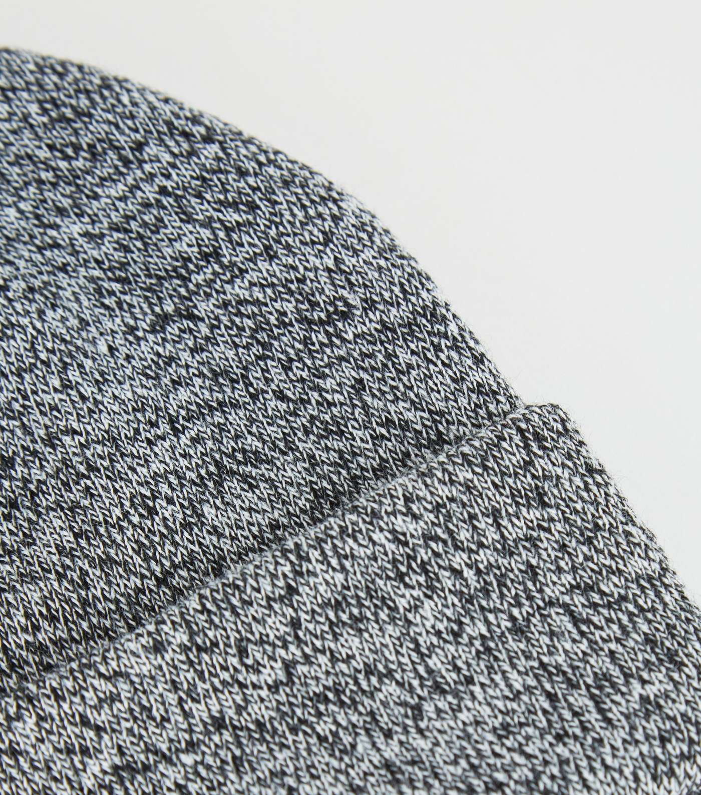 Dark Grey Turn Up Knit Beanie Image 3