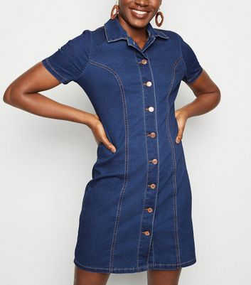 new look tall denim dress