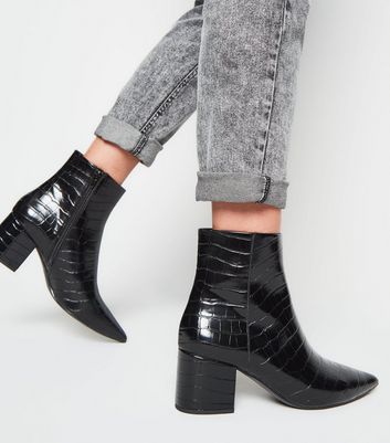 Bottes best sale noires pointues